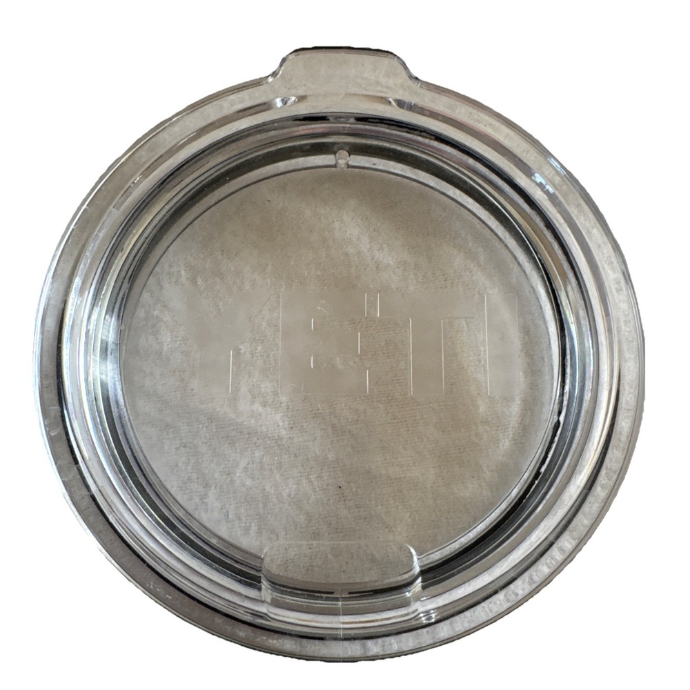 YETI Tumbler Top Only replacement LID Excellent Condition 3.5" Clear Rubber Seal